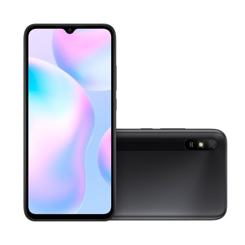 Smartphone Xiaomi Redmi 9A Cinza 32GB, Tela de 6.53", 2GB de RAM, Câmera Traseira 13MP, Android 10 e Processador Octa-Core